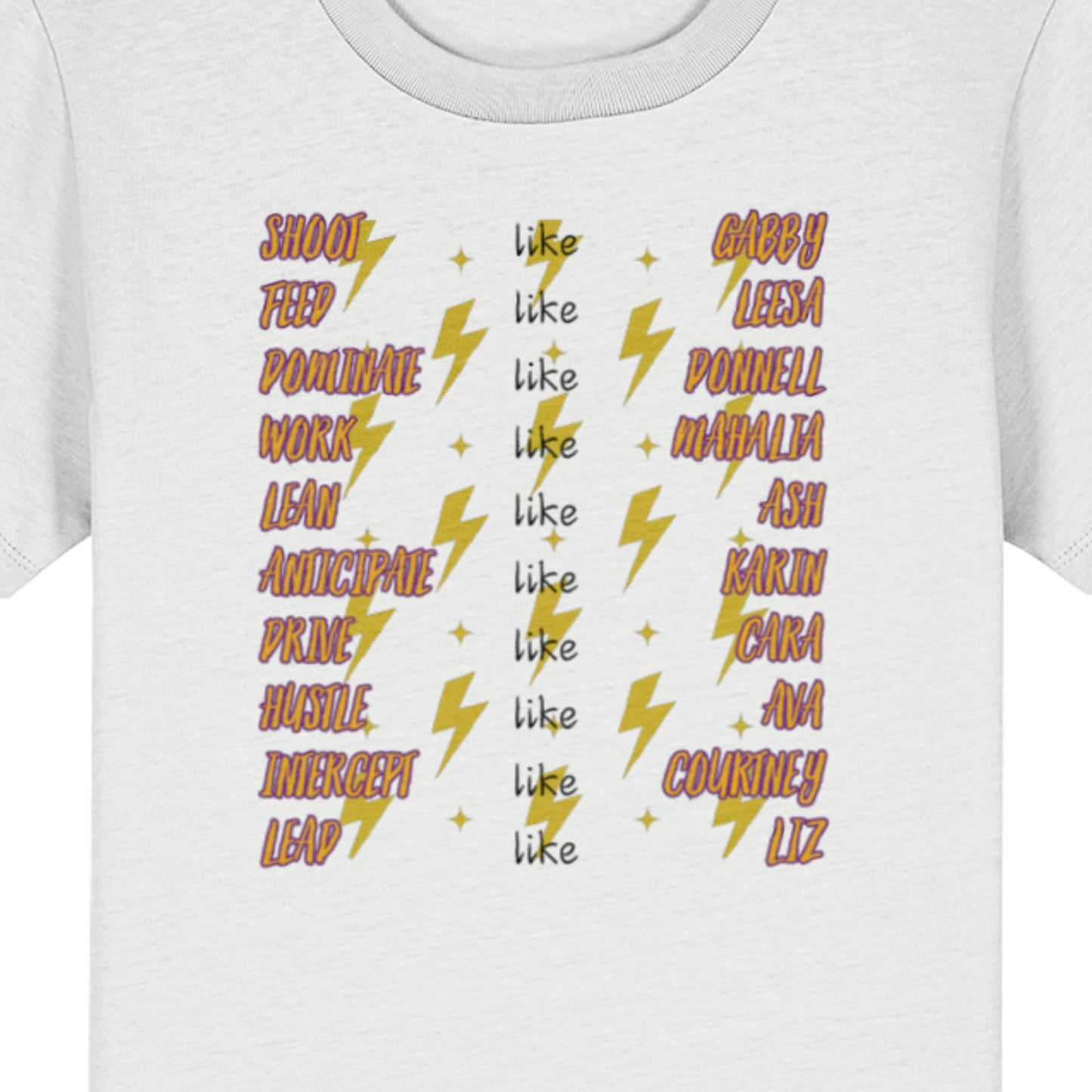 Sunshine Coast Lightning Netball Supporter Top for Children