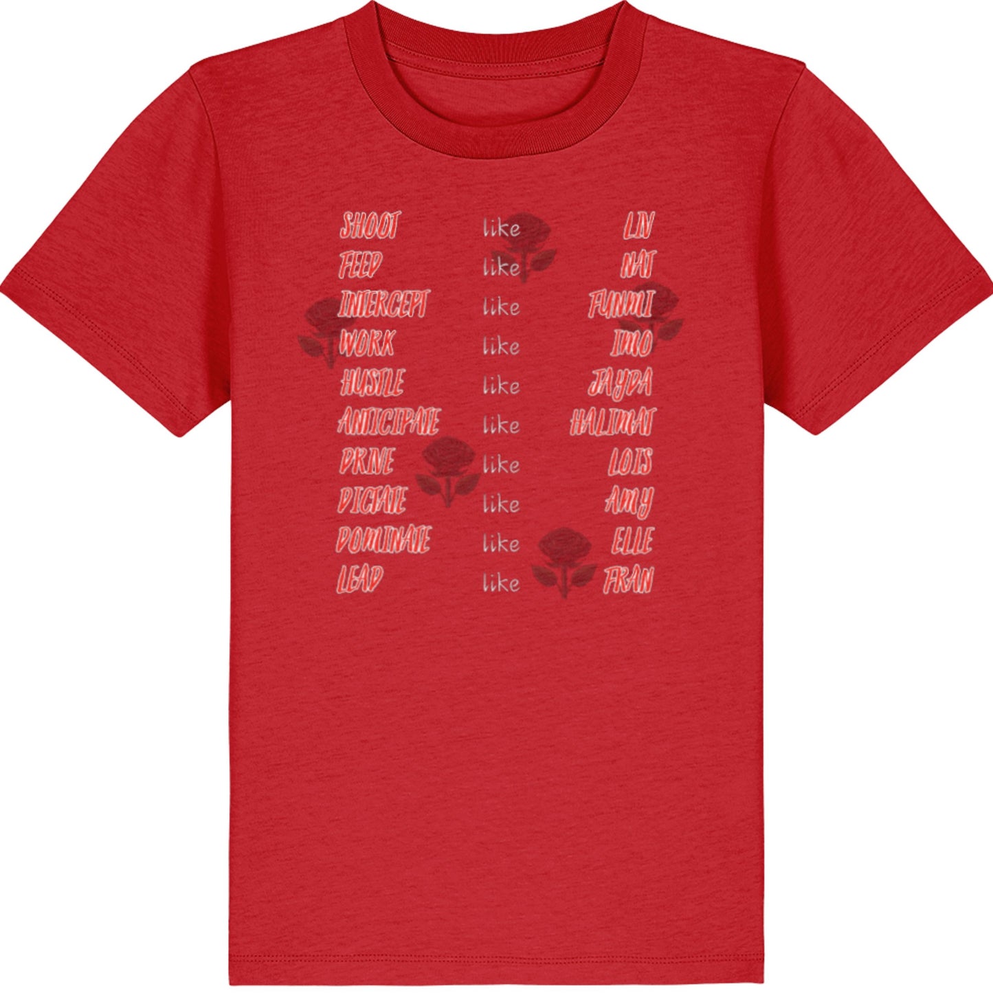 Kids England Roses Netball Team T-shirt - 2026 Commonwealth Games