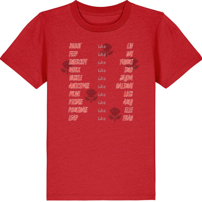Kids England Roses Netball Team T-shirt - 2026 Commonwealth Games