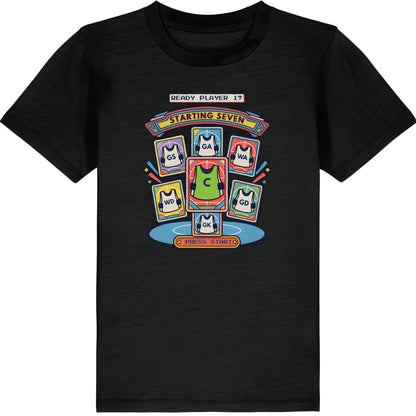 Black Teen Netball Graphic T-shirt - Retro Sport