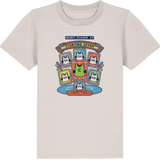 Eco Heather Teen Netball Graphic T-shirt