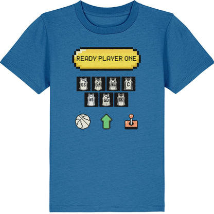 Kids Blue Netball Slogan T-Shirt Top