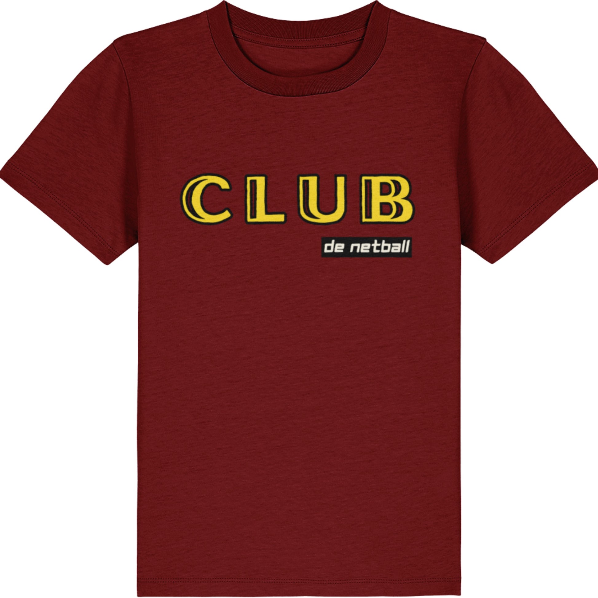 Kids Burgundy Netball Club T-Shirt