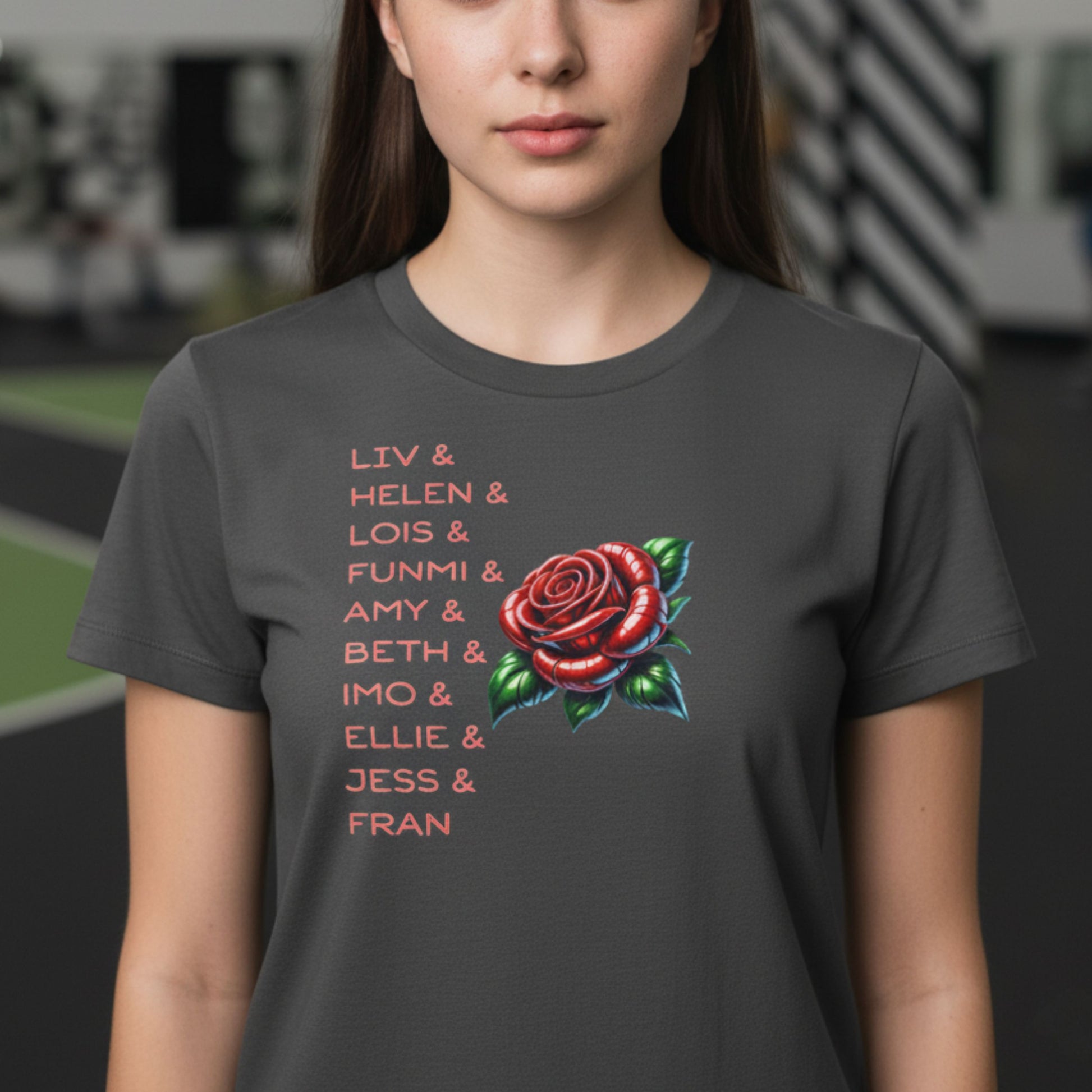 Netball Gifts - Teen Girl England Roses Netball Team T-Shirt