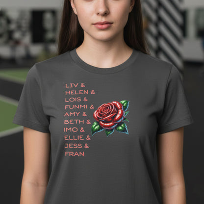 Netball Gifts - Teen Girl England Roses Netball Team T-Shirt