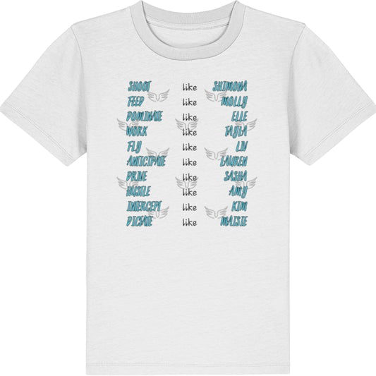 Kids Melbourne Mavericks Netball Team Tee Shirt