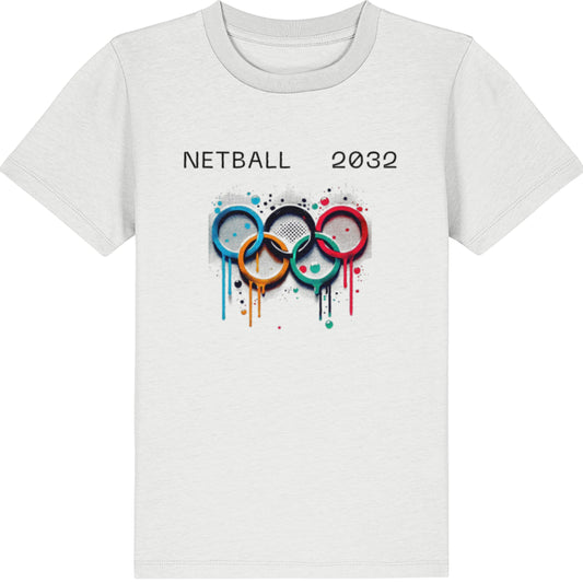 Kids' Netball 2032 Olympics T-Shirt - Netball Clothing