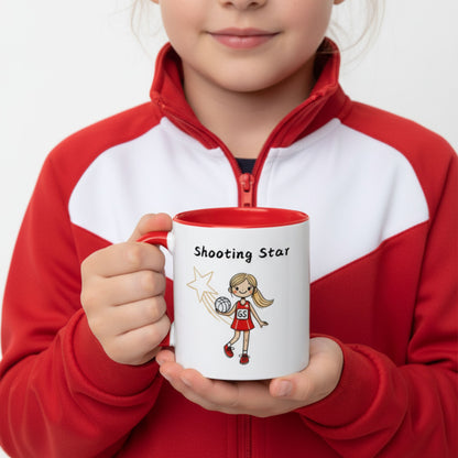 Netball Gifts for Kids - Netball Shooter Cute Gift Mug for Children