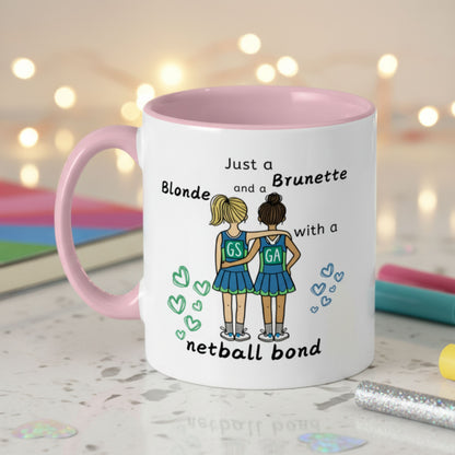 Netball Gifts For Kids - Pink Teammate Gift Mug for Junior Netball Players