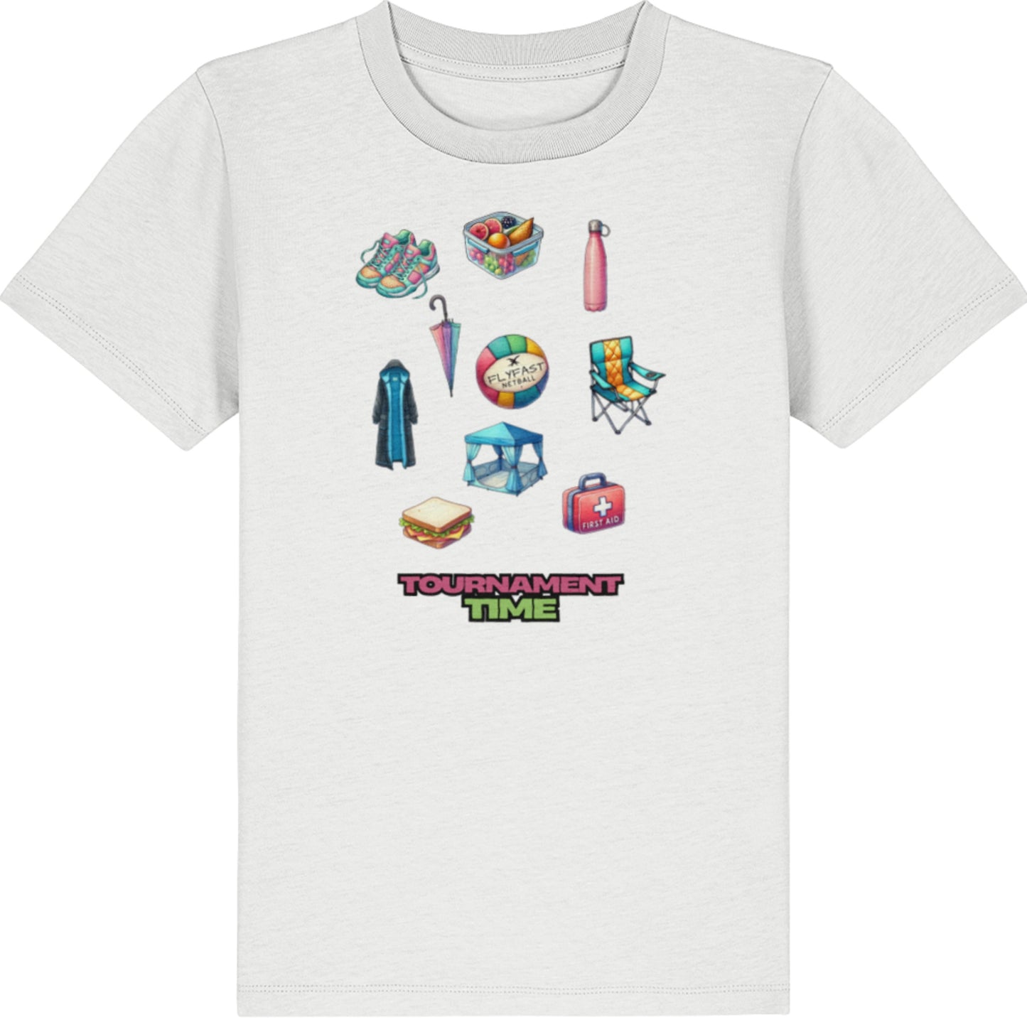 Kids Netball Tournament Slogan T-Shirt - Netball Clothing