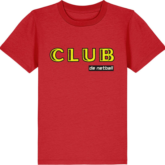 Kids Red Netball Club T-Shirt