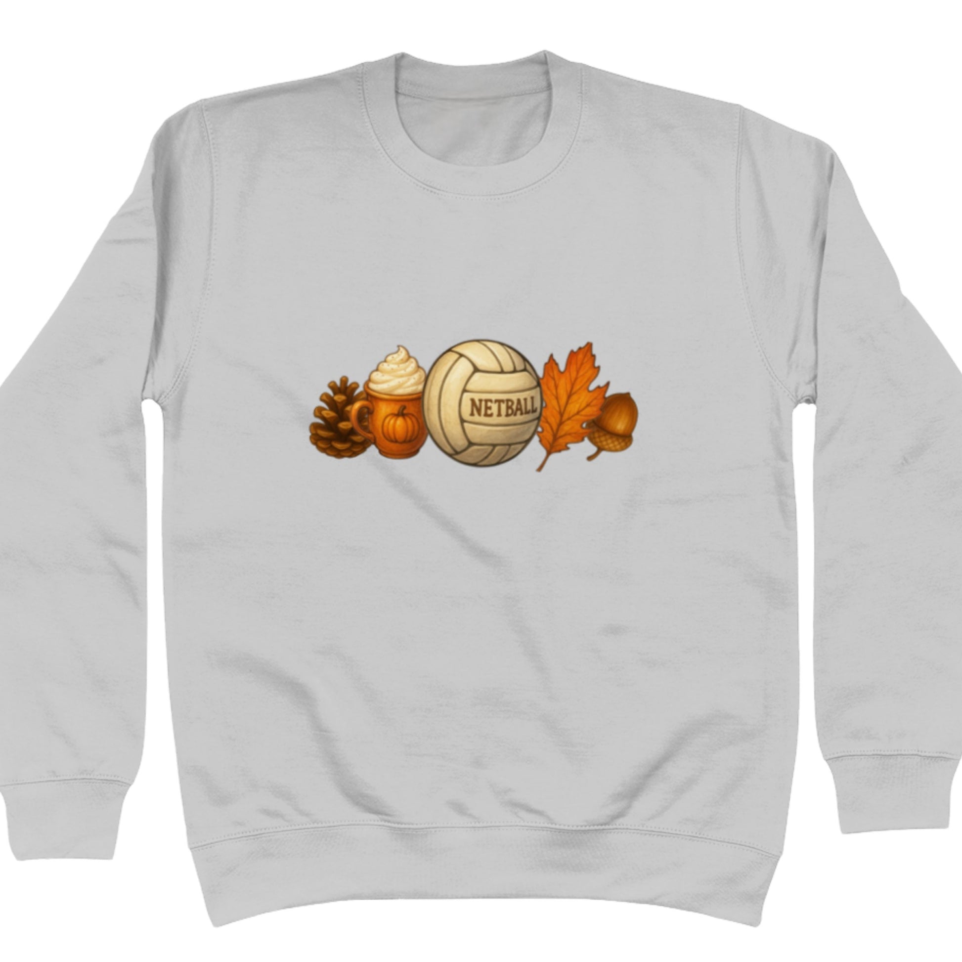 Light Grey Autumn Netball Sweatshirt - Netball Clothing