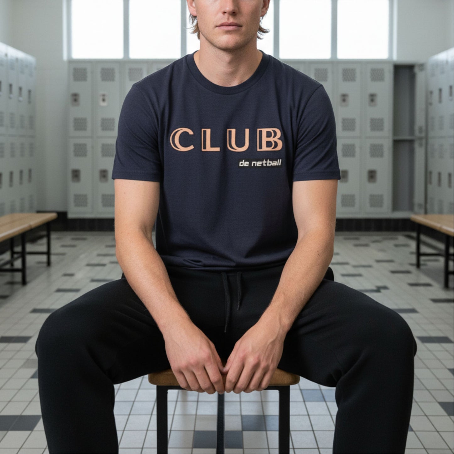 Navy Blue Netball Club Top - Netball Clothing for Men