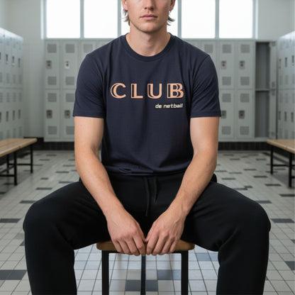 Navy Blue Netball Club Top - Netball Clothing for Men