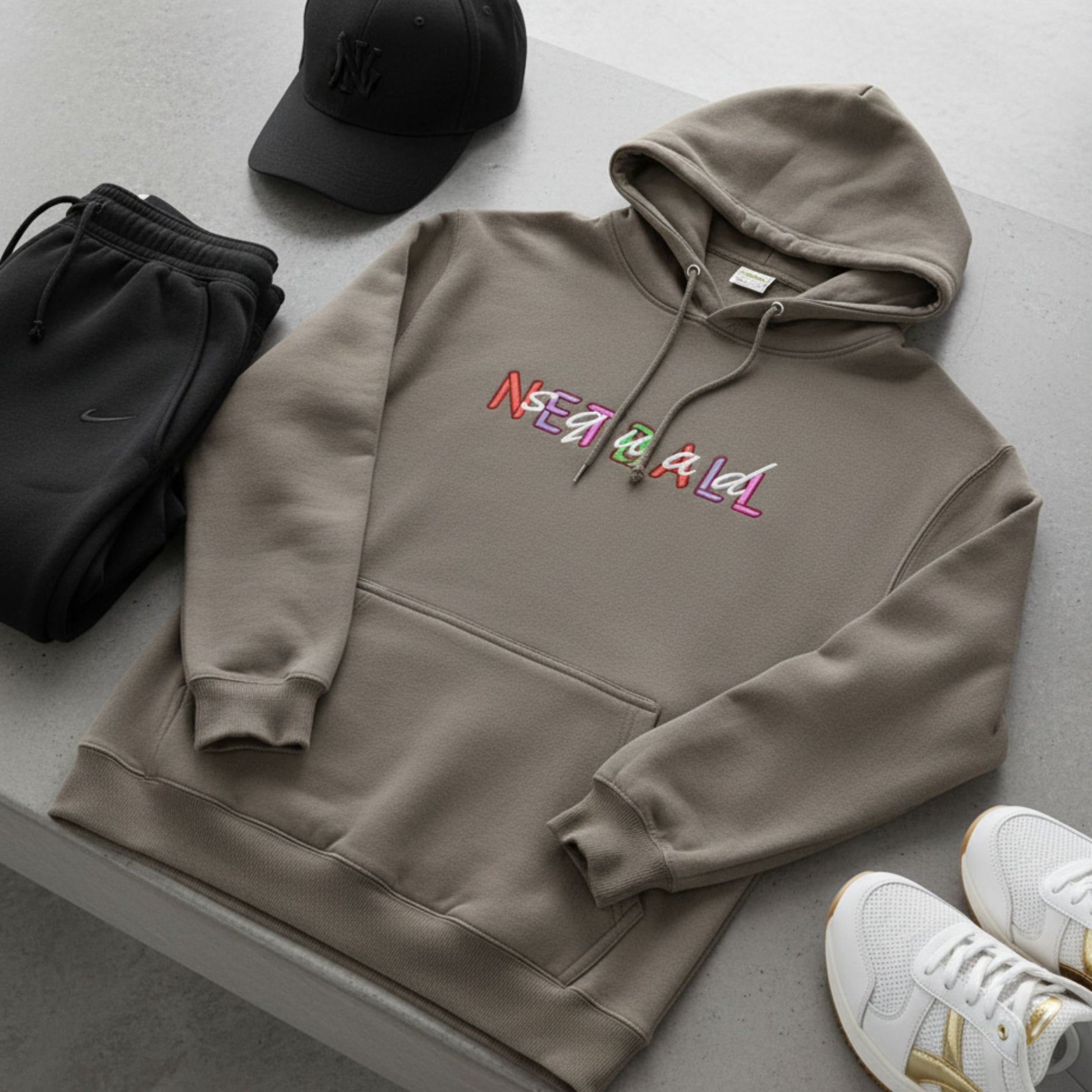 Netball Gifts - Neutral Hoodie for Male Netball Players