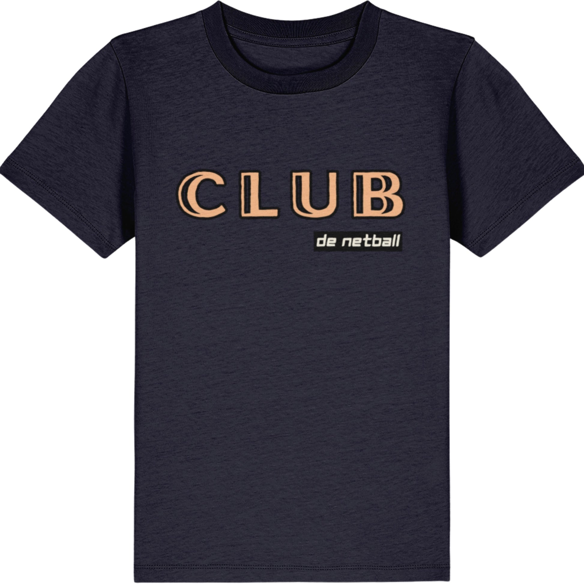 Navy Blue Kids Netball Club T-Shirt Top
