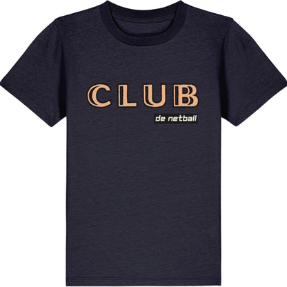 Navy Blue Kids Netball Club T-Shirt Top