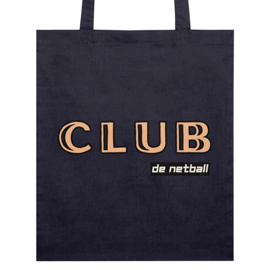 Navy Blue Netball Tote Bag - Organic Cotton