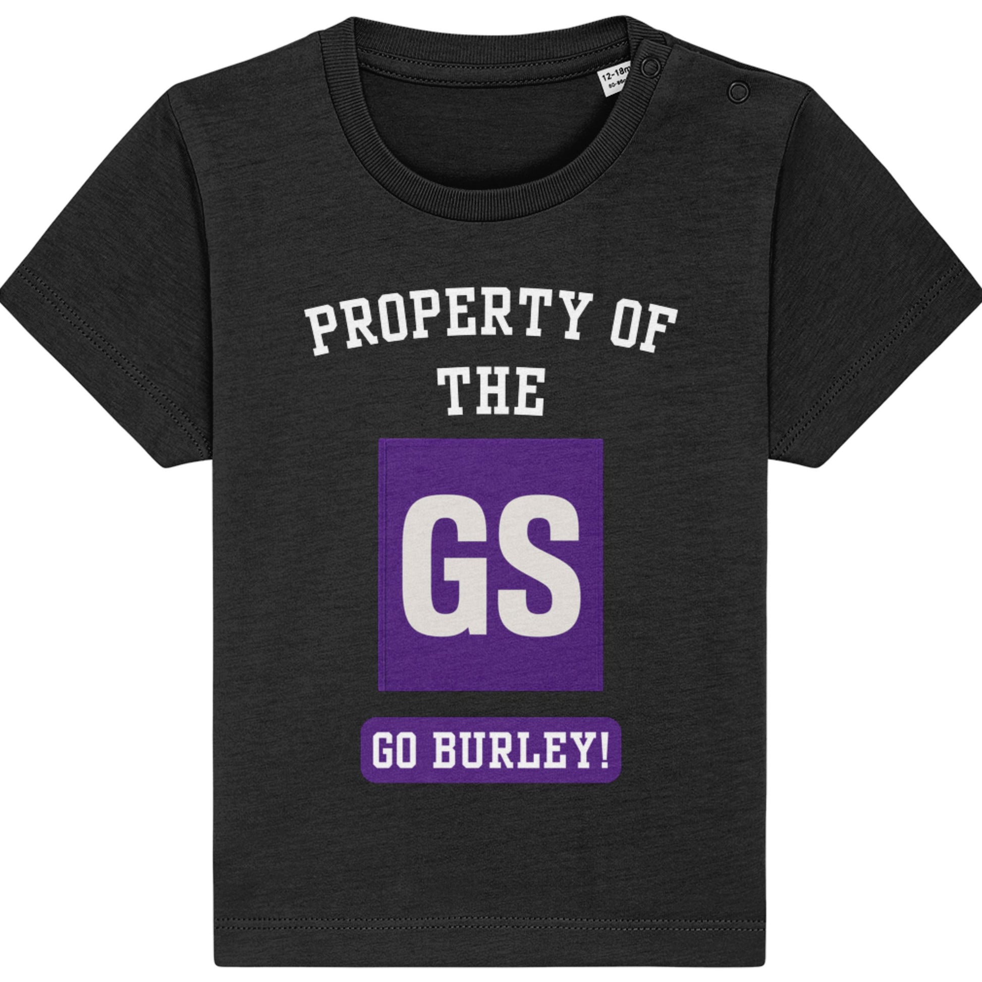 Black Netball Baby Tee - Netball Team Top for Baby - Netball Gifts