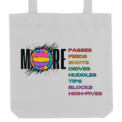 Netball Slogan Bag - Colourful Shopping Tote - Netball Gifts