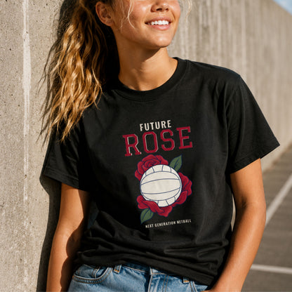 Future England Roses Netball Slogan Tee Shirt for Teenagers