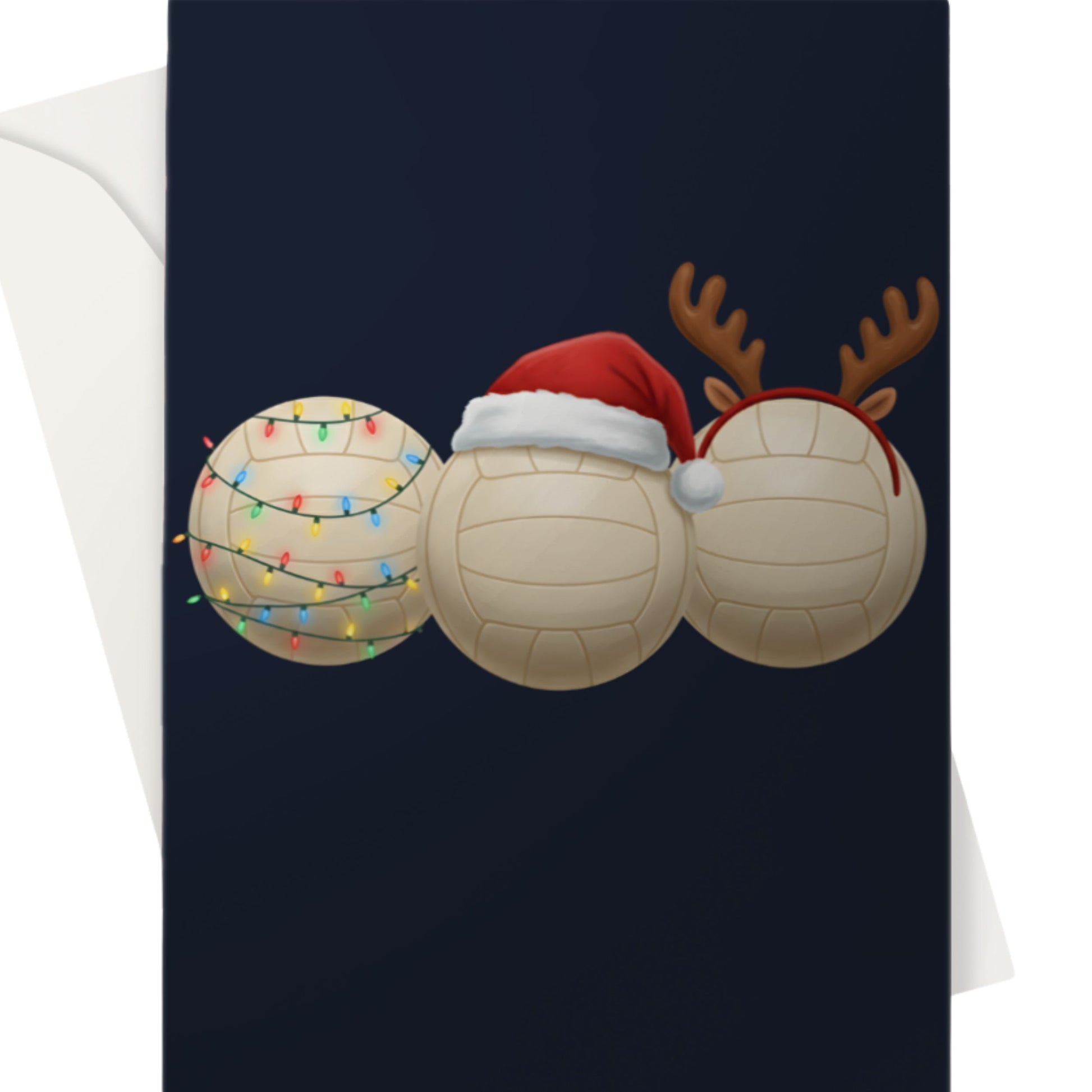 Netball Christmas Card - Festive Netballs
