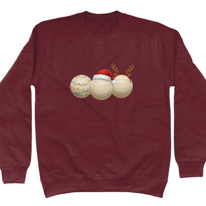 Burgundy Netball Christmas Sweater - Jumpers for Netballers