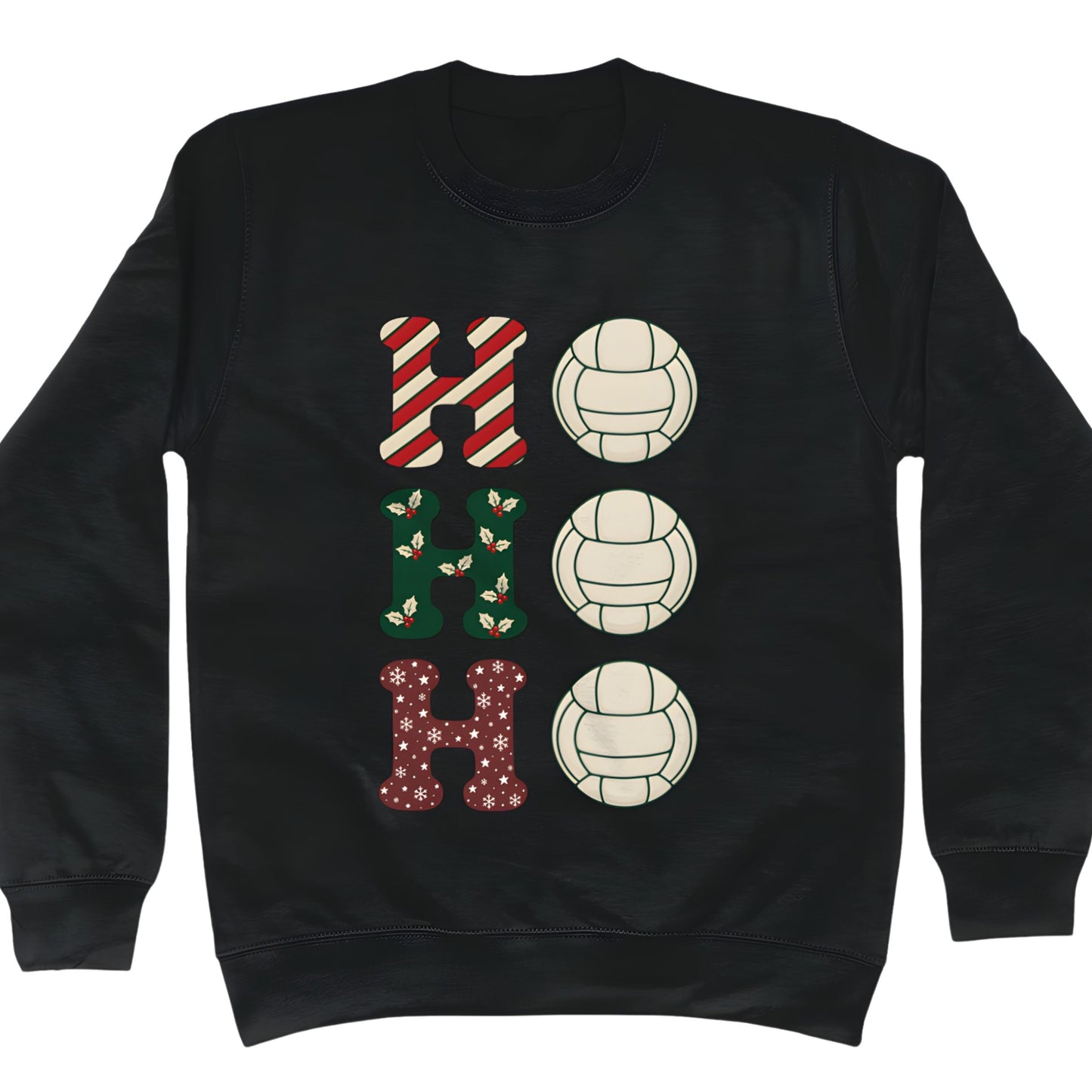 Netball Christmas Jumper - Ho Ho Ho Graphic