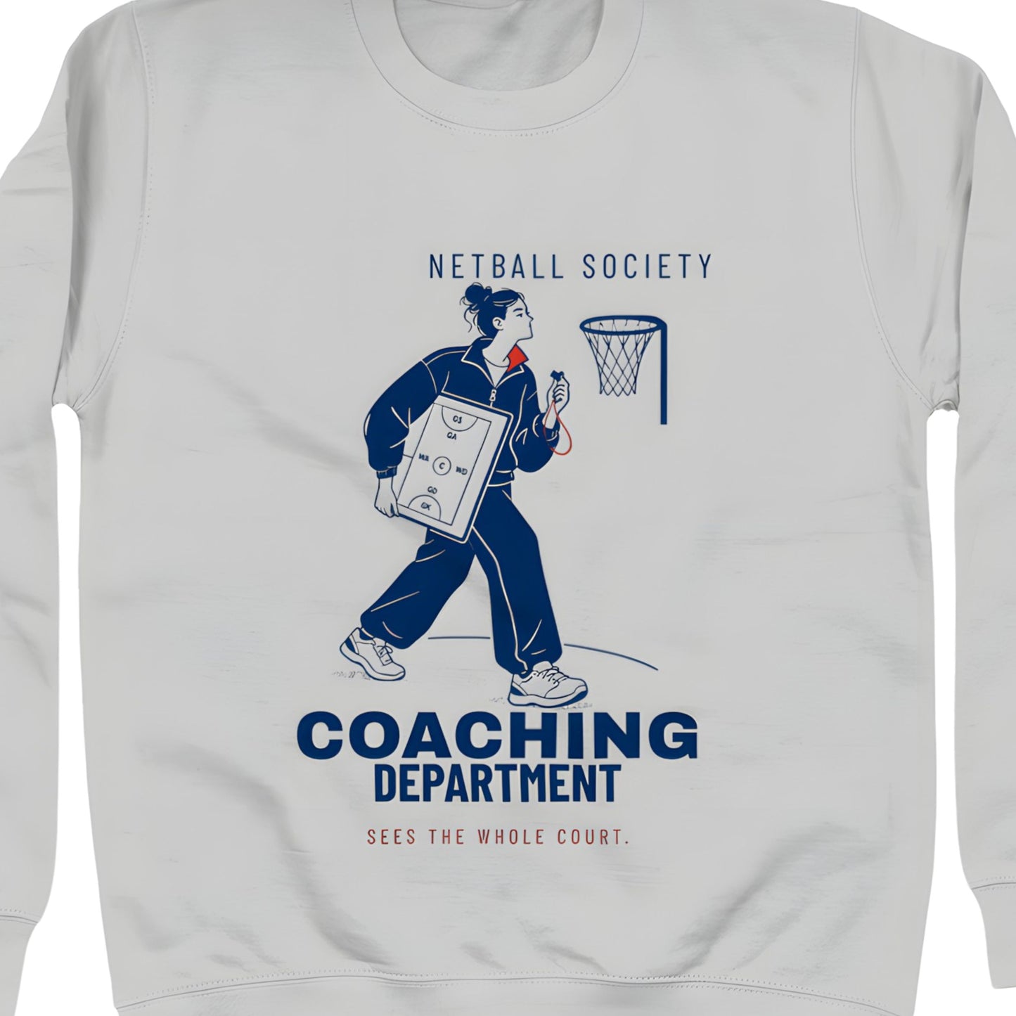 Netball Coach Jumper with Fashion Graphic - Netball Society