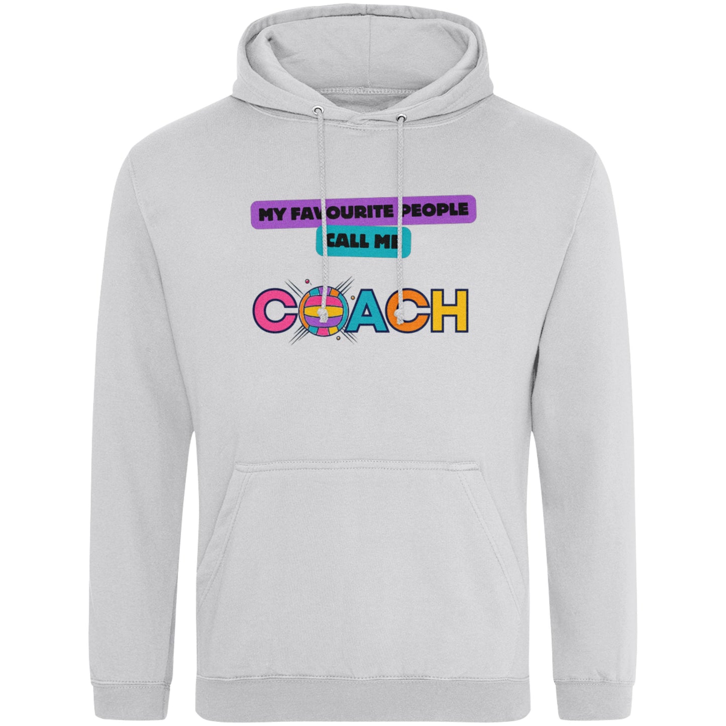 Netball Coach Gift - Colourful Hoodie for Netball Coach