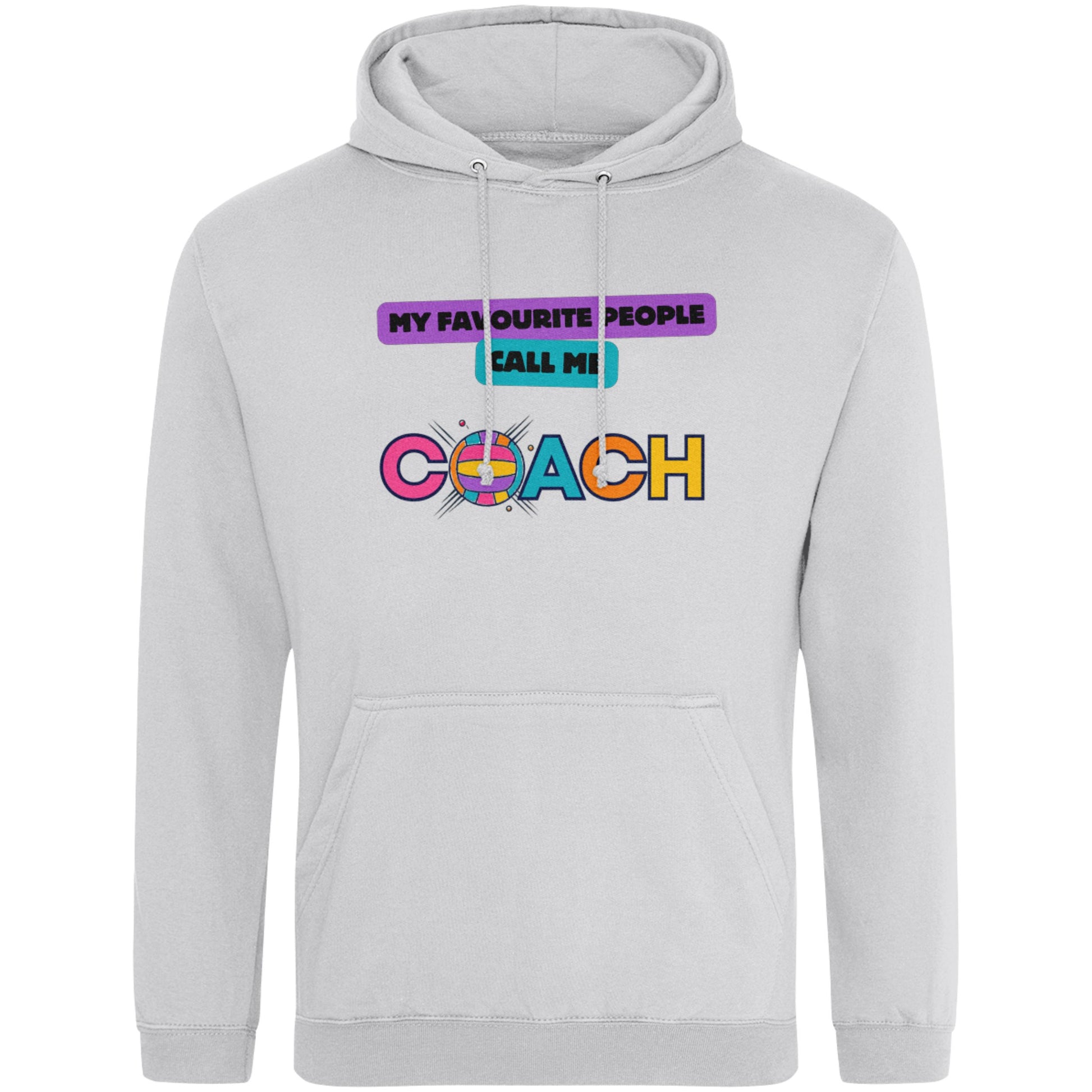 Netball Coach Gift - Colourful Hoodie for Netball Coach