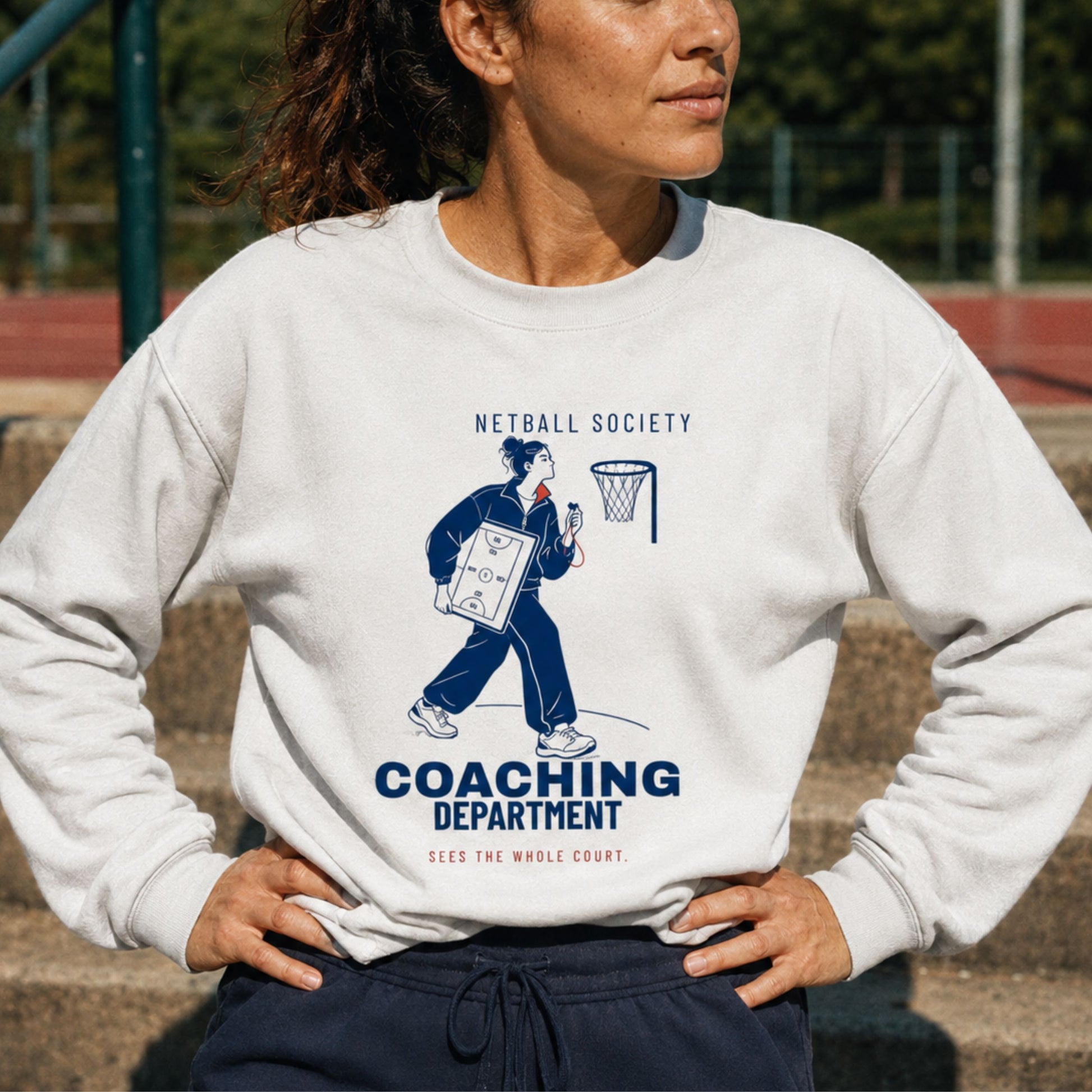 Sports Graphic Fashion Sweatshirt for Netball Coaches
