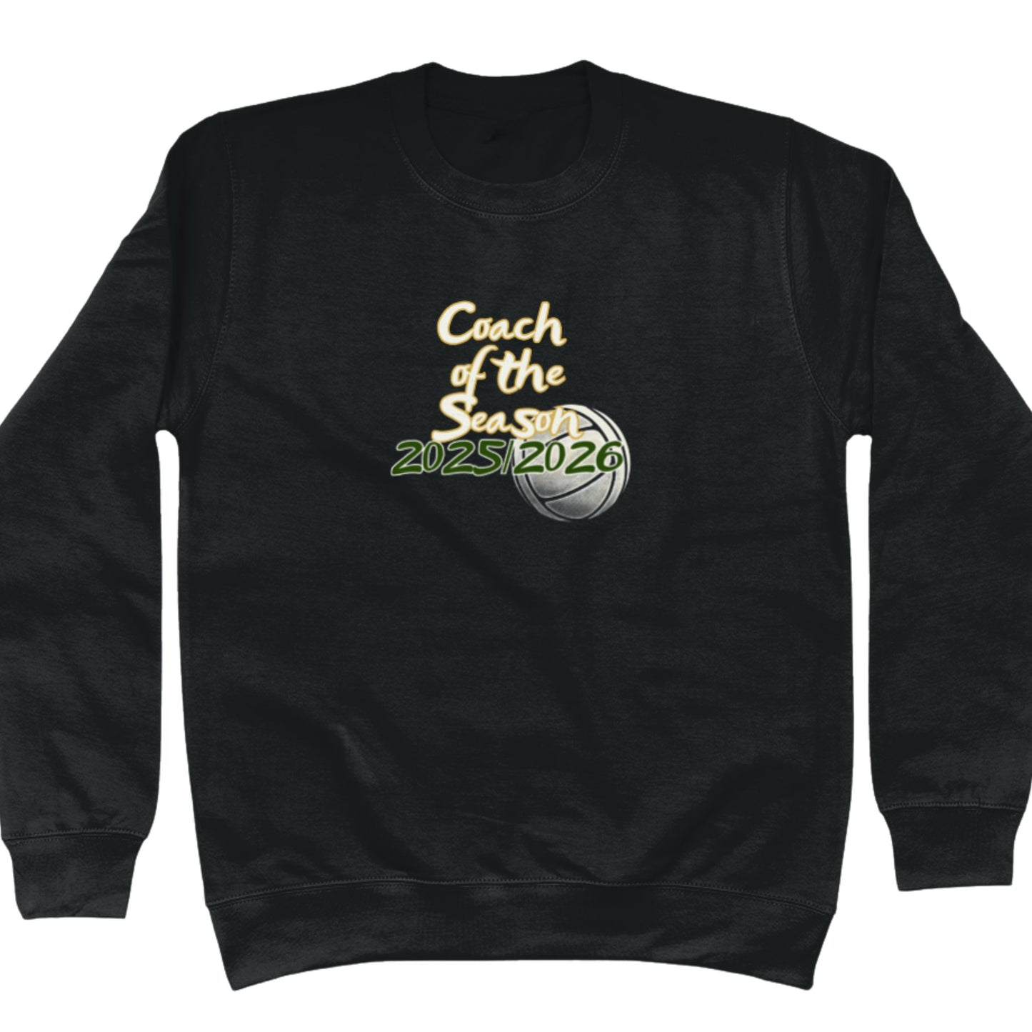 Black Netball Coach of the Season Sweatshirt - Netball Coach Award