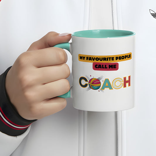 My Favourite People Call Me Coach Mug - Gift For Netball Coaches