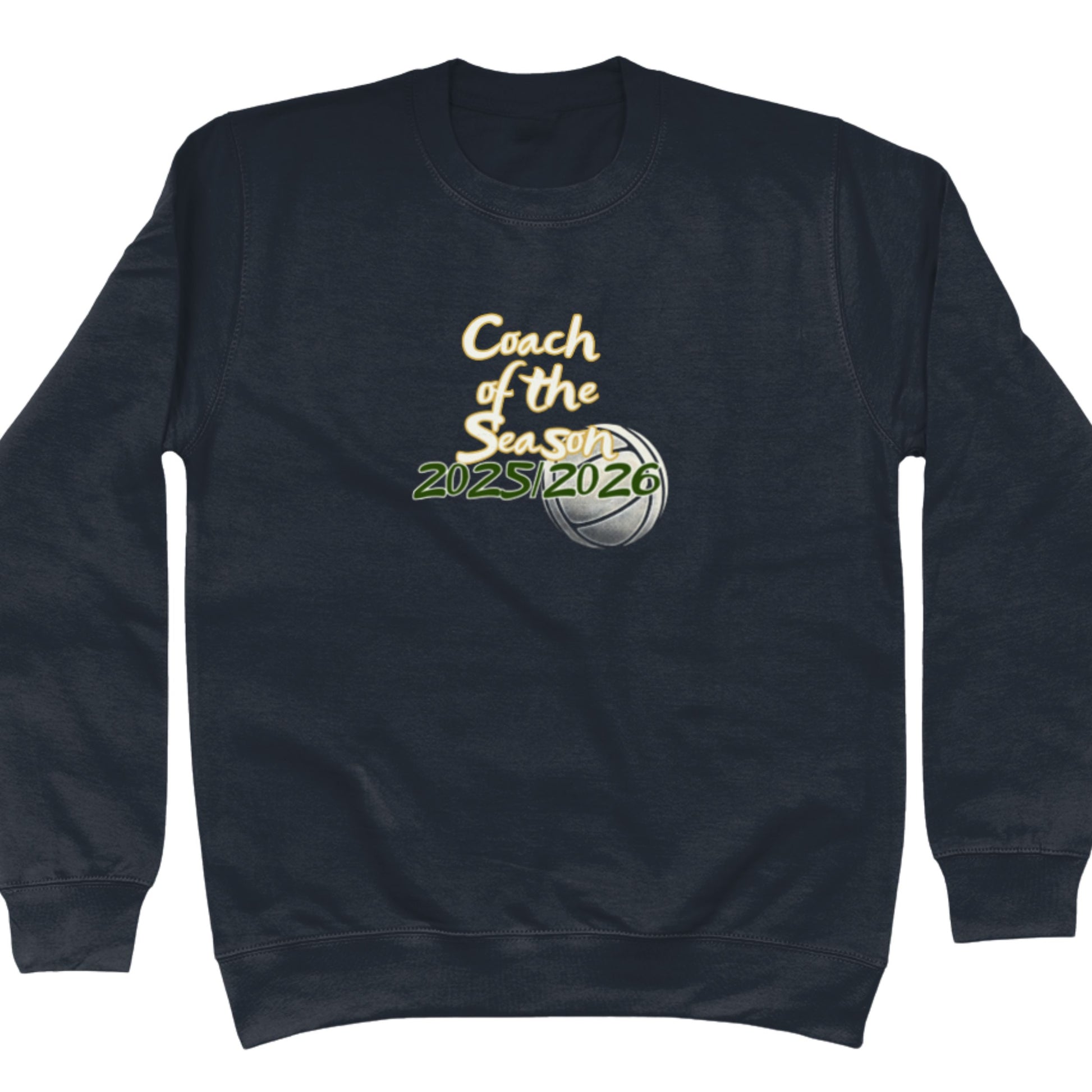 Navy Blue Netball Coach of the Season Sweatshirt - Netball Coach Award