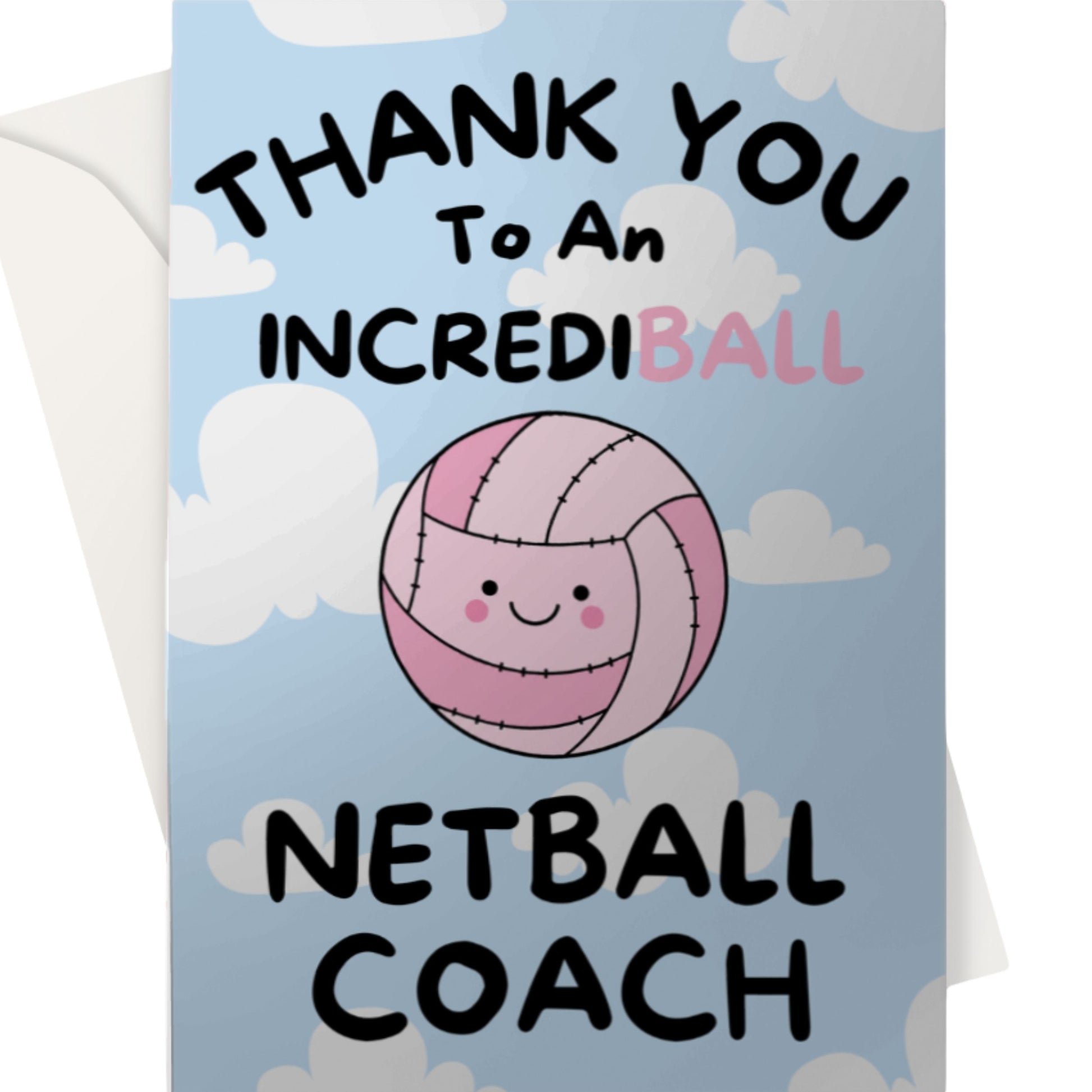 Netball Coach Thank You Card - Incrediball Coach