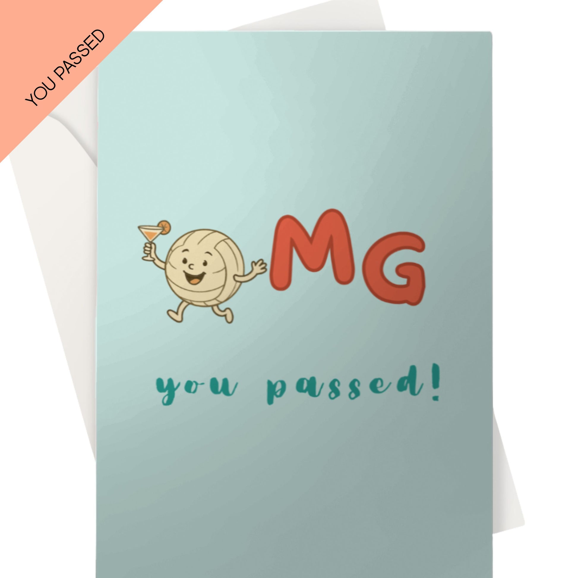 Netball Well Done Card - Congratulations You Passed Netball Player
