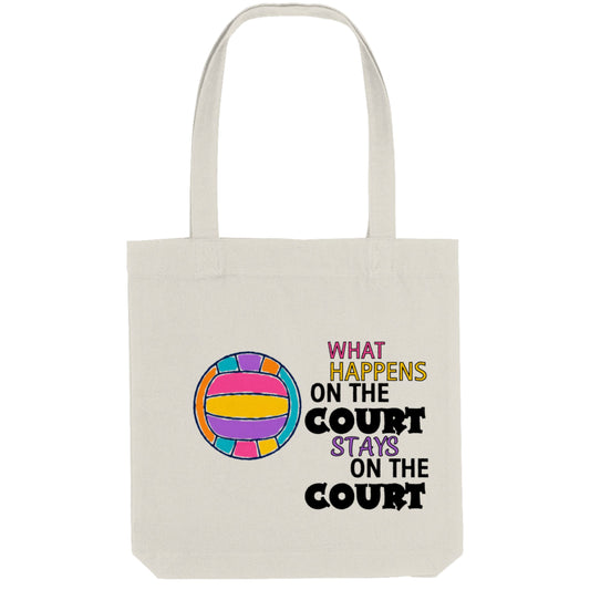 Netball Player Colourful Tote Bag - Netball Gifts