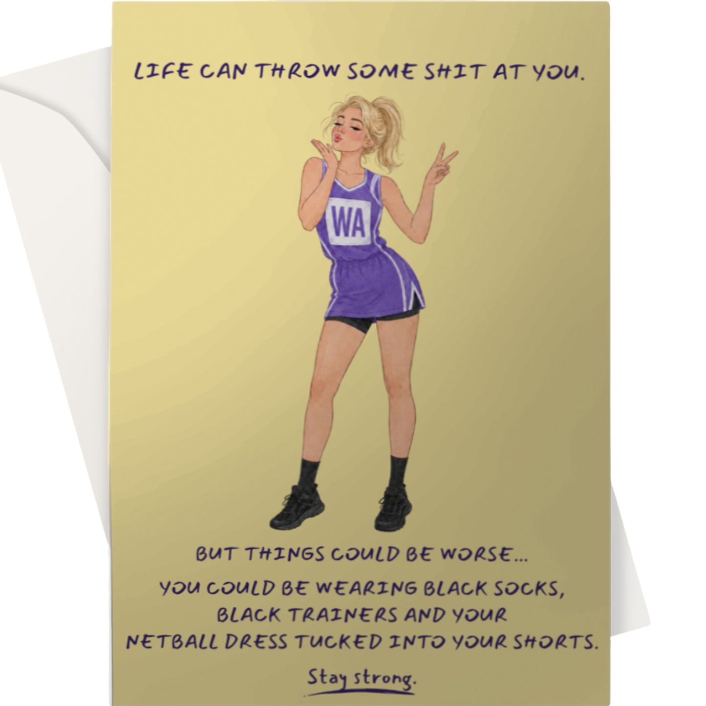Funny Netball Thinking of You Card - Things Could Be Worse