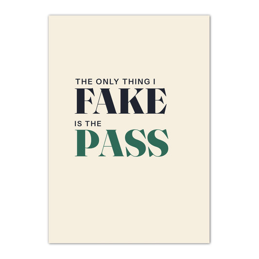 Funny Netball Pass Wall Art Print - Netball Gifts