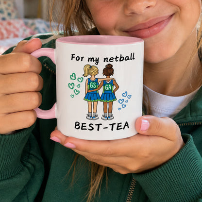 Netball teammates Gift Mug - Netball Player Gift