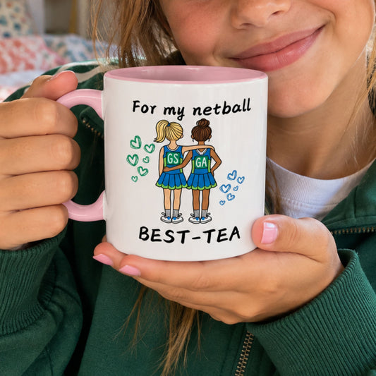 Netball teammates Gift Mug - Netball Player Gift