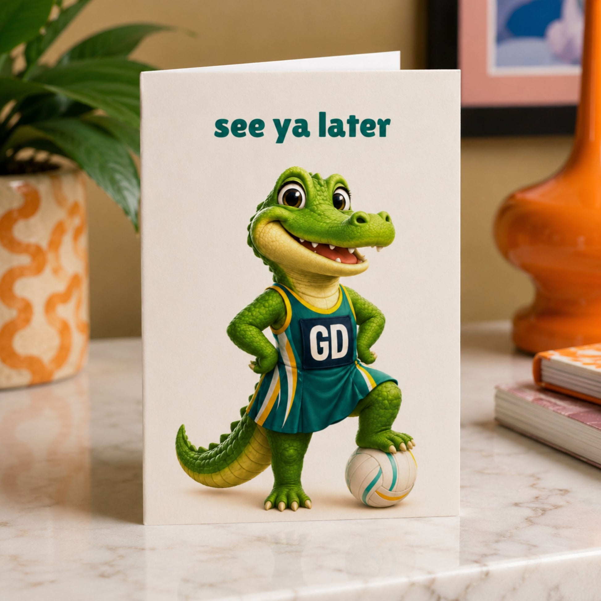 Netball Player Goodbye Card - Funny Leaving Card for Netballers