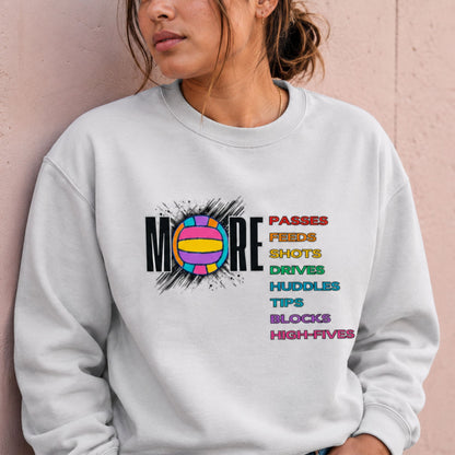 Netball Rainbow Sweatshirt - Slogan Jumper for Netball Players