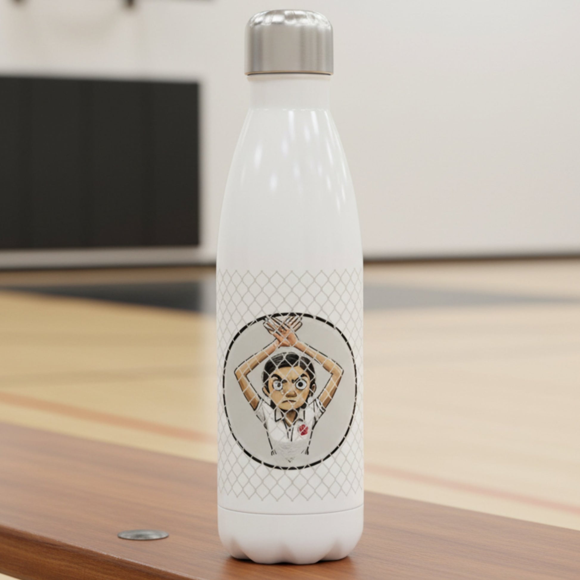 Funny Netball Gift - Netball Umpire Water Bottle