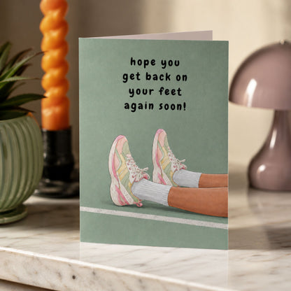 Funny Get Well Soon Card for an Injured Netball Player
