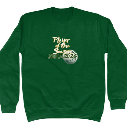 Green Netball Player of the Season Jumper - Netball Award - Sweatshirt