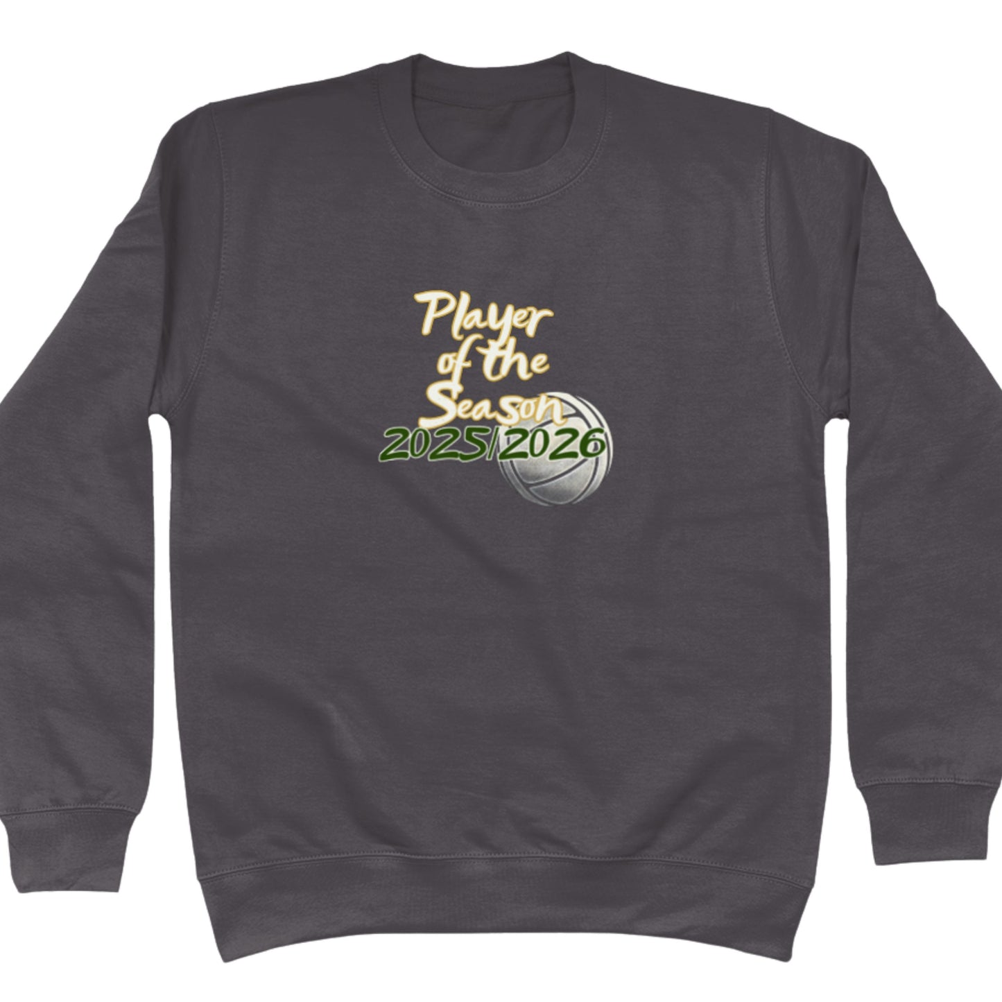 Grey Netball Player of the Season Jumper - Netball Award - Sweatshirt