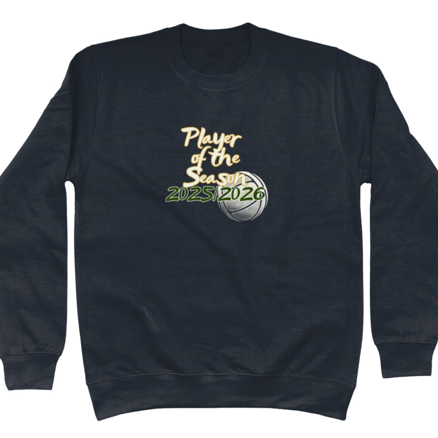 Navy Blue Netball Player of the Season Jumper - Netball Award - Sweatshirt