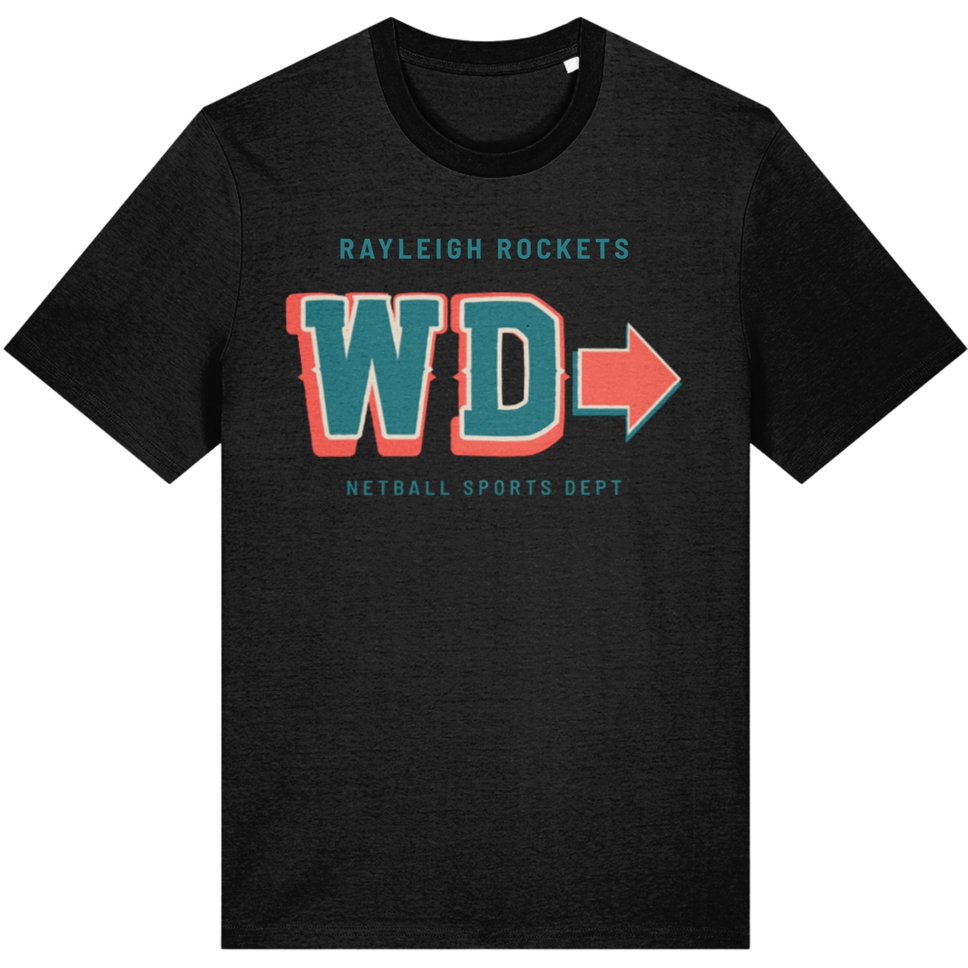 Black Personalised Netball Team Group T-Shirt